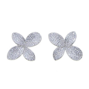 Medium Dahlia Flower Earrings