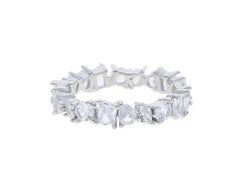 Silver Geometric Band