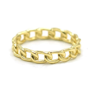 Gold Basic Chain Ring