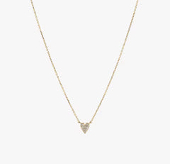 Heart Pendant Skinny Necklace