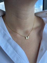 Bold Butterfly Gold Necklace