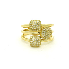 Three Band Diamond Ring