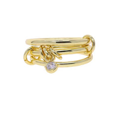 Gold Knot Spinelli Stacking Rings