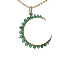 Emerald Moon 14K