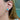 Pear Turquoise Diamond Halo Studs 14k