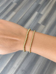 Gold Pisa Bracelet (3mm-4mm)