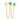 Square Emerald Hanging Studs