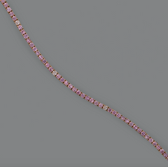 Pink Sapphire & Diamond Tennis