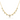 Small and Big Diamond Charm Gold Necklace