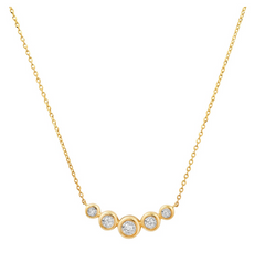 Multiple Diamond Necklace 14K