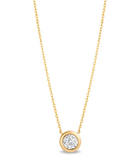 Single Diamond Necklace 14K