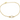 Pave Clasp Gold Bead Bracelet