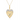 Heart Flutted Charm with Diamonds 14k