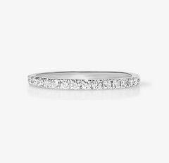 Moissanite Silver Band (1mm)