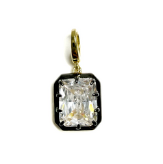 Diamond Cross Hoop