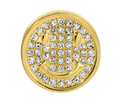 Happy Face Gold and Diamond Rondelle 14k