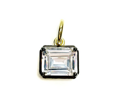 Diamond Cross Hoop