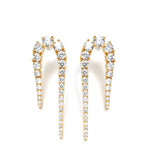 Diamond Cross Hoop
