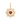 Ruby Heart Flutted Charm 14k