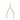 Diamond Wish Bone Charm 14k