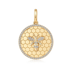 Honeycomb Bee Medallion