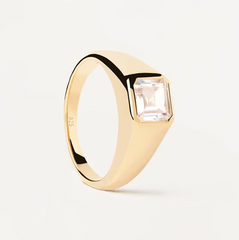 Square Diamond Thick Ring