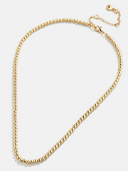 2mm Ball Gold Chain Necklace