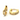 Gold Baguette Zircon Hoops