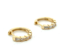 Diamond Cross Hoop