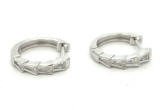 Diamond Cross Hoop