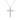Moissanite Silver Cross Necklace
