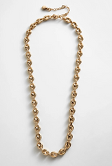Bean Gold Chain Necklace