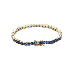 Sapphire Gold Tennis Bracelet