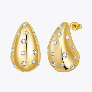 Gold Pave Diamond Dupe Earrings