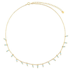 Multi Turquoise Charm Necklace