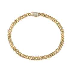 Diamond Cuban Link Bracelet 14k