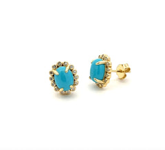 Turquoise Crawl Earrings