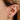 Triple Emerald Cut Gold Studs