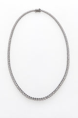 Gold Round Tennis Necklace (2mm)