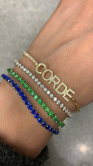 Name Tennis & Chain Bracelet