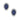 Oval Diamond Sapphire Stud 14k