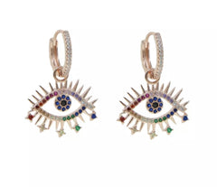 Eye Rainbow Hoops
