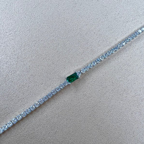Emerald x Tennis Necklace