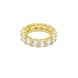 Thick Gold Diamond Ring