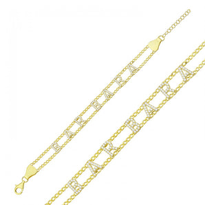 Double Chain Name Bracelet