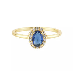 Sapphire Diamond Ring