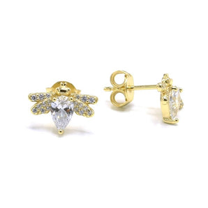 Gold Bees Studs