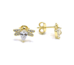 Gold Bee Studs