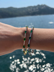 Emerald Stone Prong Tennis Bracelet